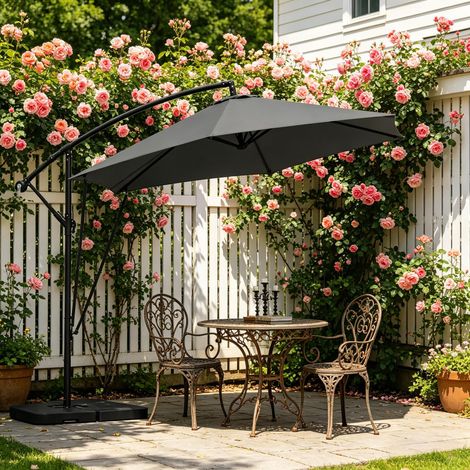Parapluie de jardin, parasol pliable, ombrelle de piscine, parasol flexible extérieur (livré sans support). (1/5)