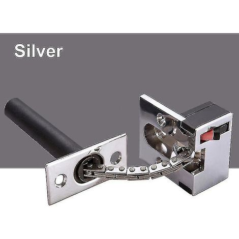 pièce de chaîne de sécurité en acier inoxydable moulé pour porte, verrou de porte robuste. (1/5)