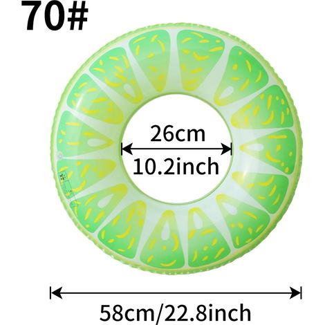(70) Bouée gonflable, tapis flottant, en PVC épais, jouet de plage d'été