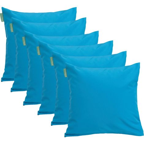 Gardenista - Coussin d'extérieur pour meubles de jardin, 60x60 cm coussins de dossier de chaises en rotin pour décoration de terrasse, coussins carrés résistants à l'eau - Turque (6pcs) (1/5)