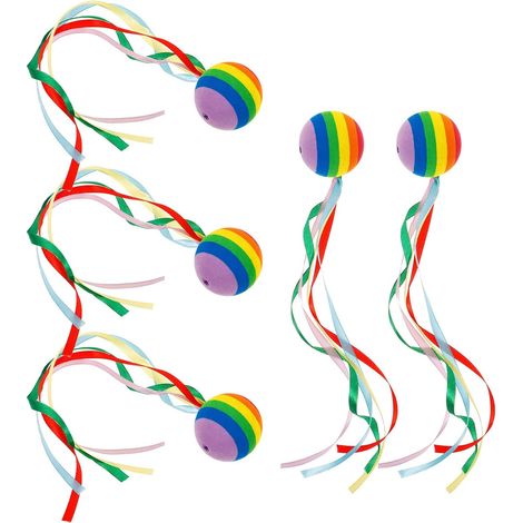 Pieces Car Antenna Decoration Rainbow Ball Car Antenna