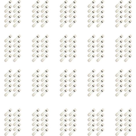 200 Pcs 250 V 250 MA 0.25 Un Fusible à Action Rapide 5 X 20 mm Tube en Verre (1/4)