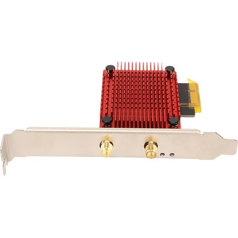 Carte WiFi PCIe AC68 Dual Band 2,4G/5G avec Antennes 6dBi - Connexion Haut Débit Stable pour Ordinateur