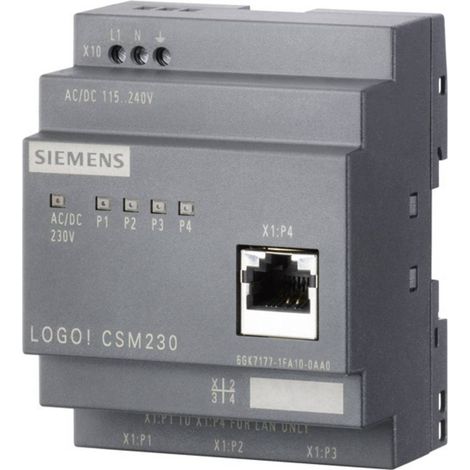 Siemens LOGO CSM 12/24 N. porte Ethernet 4 0 Tensione di funzionamento 12 V/DC, 24 V/DC (1/2)