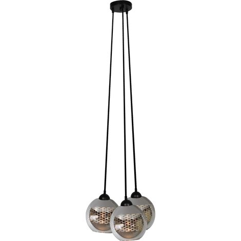 Suspension Candellux TRIO 33-62857 3xE27 chrome verre (1/2)