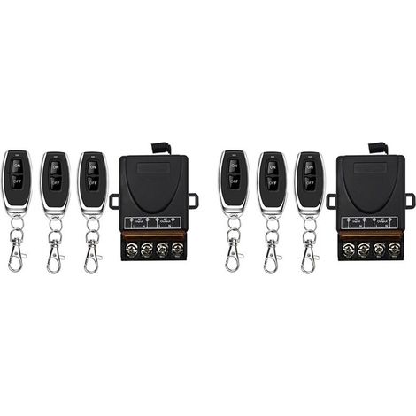 relés de control remoto inalámbrico de 220 V CA, 30 A, 1 canal, 433 MHz, receptor RF + transmisor de encendido/apagado (1/2)
