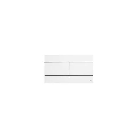 Placca dual cassetta incasso doppio scarico slim bianca 659041 Oli
