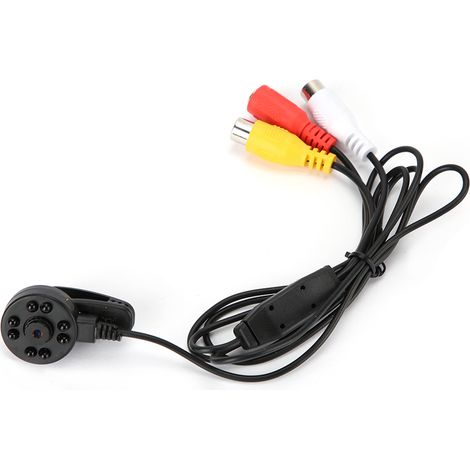 Mini caméra de surveillance HD infrarouge à 8 LED avec audio et vidéo pour systèmes PAL. (1/5)