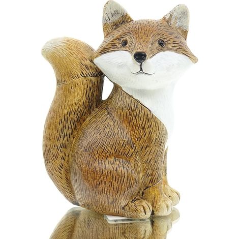 POSIWIO Dekofigur Fuchs Braun & Weiß nach rechts schauend 11 cm - Kunststoff (1/3)