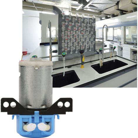 Pompe péristaltique miniature à eau DC24V pour aquarium, laboratoire et analyses, 24mm (bleue) (1/5)