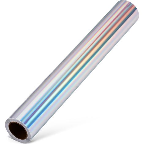 Silberne holografische Klebefolie für Fenster und