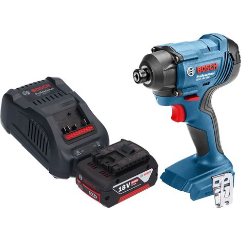 Bosch GDR 18V-160 Professional Akku Drehschlagschrauber 18 V 160 Nm 1/4" + 1x Akku 5,0 Ah + Ladegerät (1/5)