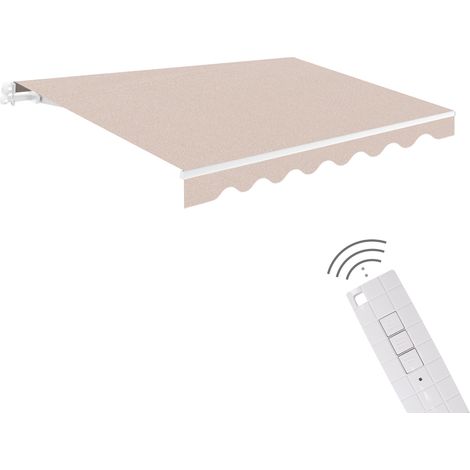 Store Motorisé Extérieur 2,5x2 Sable – Télécommande (1/5)