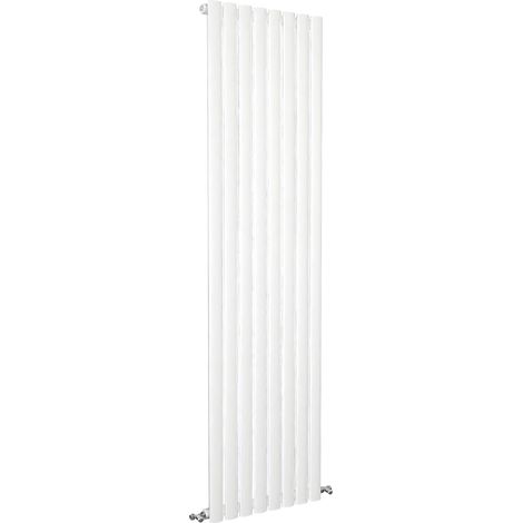 SKY Bathroom Oval Column Radiator Vertical 1800x472mm Single White