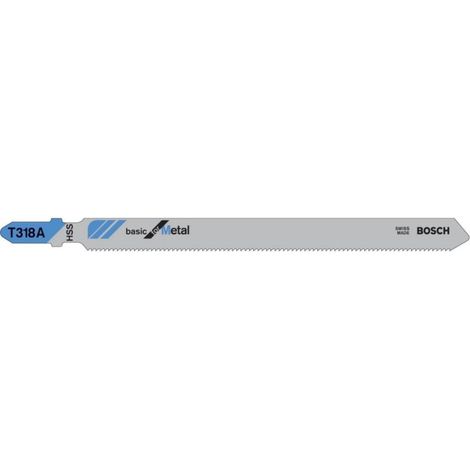 Lame de scie sauteuse 5 lames T 318 A Bosch