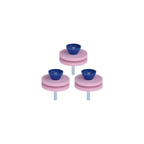 Lot de 3 disques abrasifs pour affûteur de lames de tondeuse à gazon, double couche (1/5)