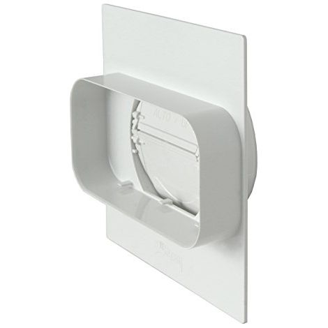 La Ventilazione PMV157100B Placca per Passaggi a Muro da Tubo Rettangolare a Tondo con Valvola di Non Ritorno, 150x70 mm - 100 mm (1/4)