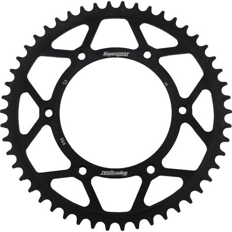 Corona posteriore Prox KTM SX/EXC in acciaio nero, robusta, JTR897.50, durevole e di alta qualità.
