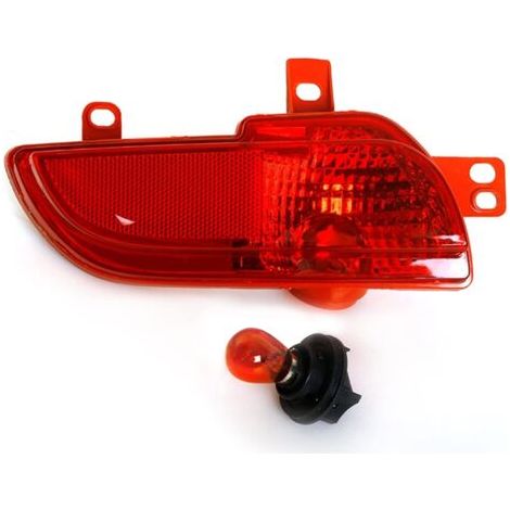 Auto-Rücklichter, Auto-Heckstoßstangen-Lichtreflektor, Nebelscheinwerfer 6351HA 6350HA für Peugeot 206 207 2009–2014 (Glühbirne links),
