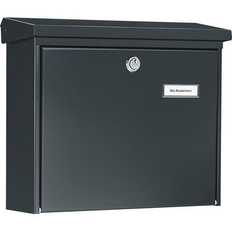 BURG-WÄCHTER Briefkasten Ams.867 ANT H.320mm B.377mm T.115mm anth.STA DIN C4 - 867 ANT (1/5)