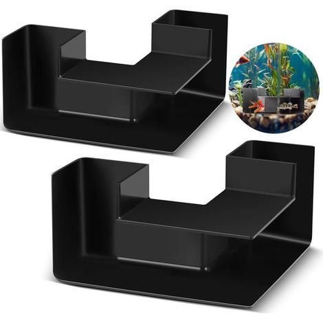 2-teilig Kreative Aquariumdekoration Höhlenversteck zum Beobachten von Aquarienbewohnern Lustiger Aquariumtunnel mit 2 Eingängen Fischtunnel für (1/5)