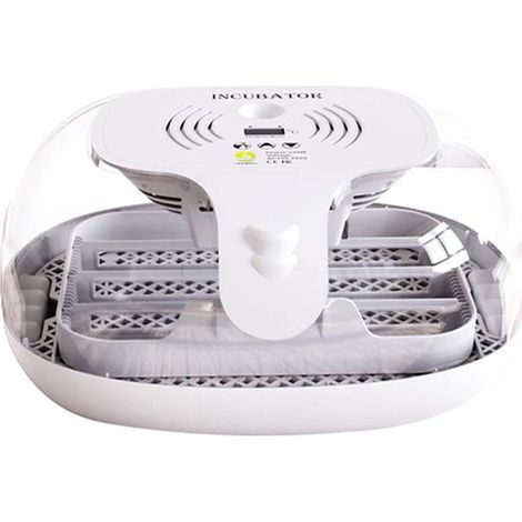 Couveuse Automatique 16 Œufs avec Rotation, LED et Contrôle Humidité - Modèle PET 33x27x15cm pour Poules, Quail et Poultry