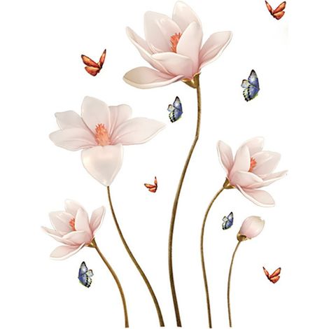 Flow Flow Flow Flower Wall Pose 2 PVC détachable décoration de canapé (1/5)