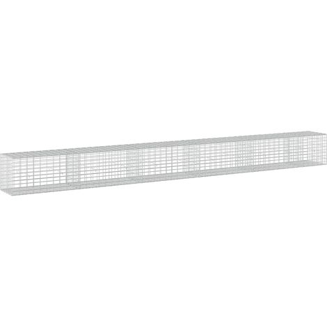 Gabione mit 3,5 mm Draht und 5x10 cm Maschen 550x50x50 cm vidaXL (1/5)