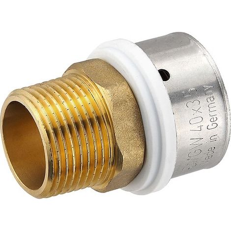 Pressfitting-Übergang 40 x 3,5 mm - 1 Zoll Außengewinde für MV-Rohr