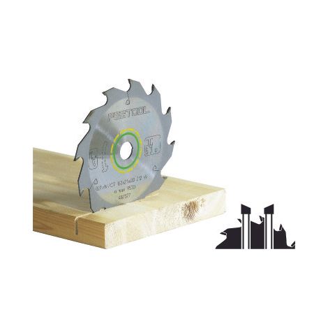 Festool – Lame de scie circulaire pour bois dur Ø160 mm – 18 dents – Largeur de coupe 2.2 mm – Ø alésage 20 mm – 768129