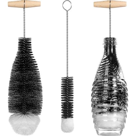 Set mit 2 Flaschenbürsten zur Reinigung von SodaStream-Flaschen, langer Griff (1/4)