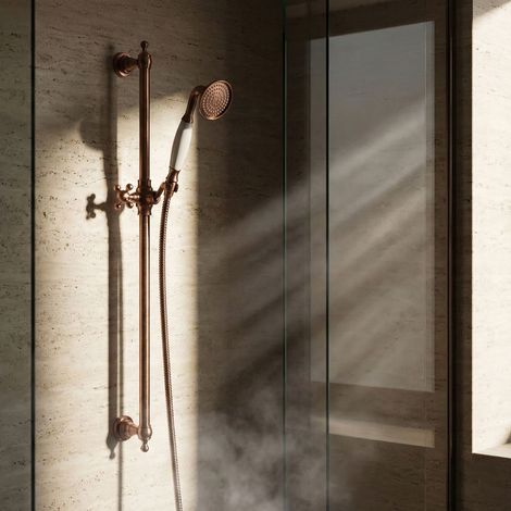 PaulGurkes Ensemble de Douche Rétro en Cuivre