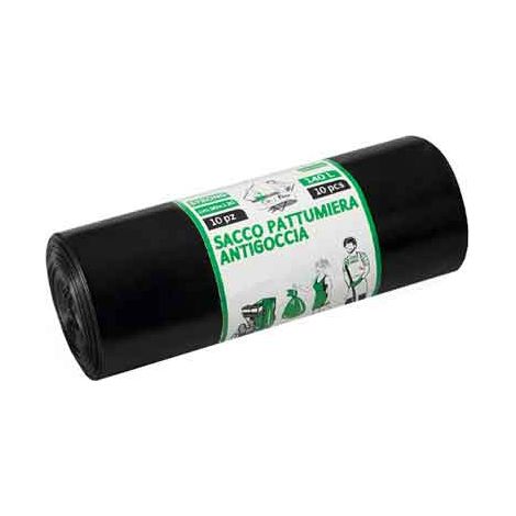 SACCHI PER NETTEZZA URBANA NERI 92x120 cm (6 pz/rt) - Spess. 80 micron - 20 rotolo