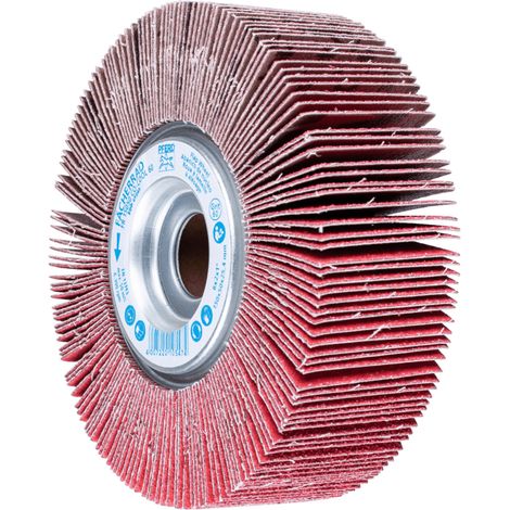 PFERD TOOLS Lamellenschleifrad FR Ø 150x50mm Bohrung Ø 25,4 mm CO-COOL60 für kühlen Schliff auf Edelstahl 2 Stk (1/4)
