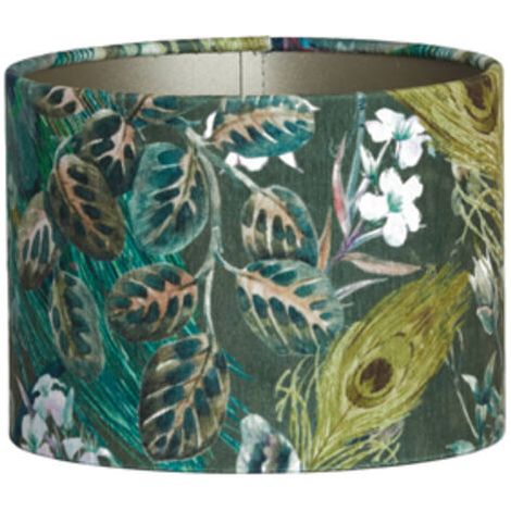 Light & Living - paralume - Xenia Flora - verde - tessile - Ø (1/4)