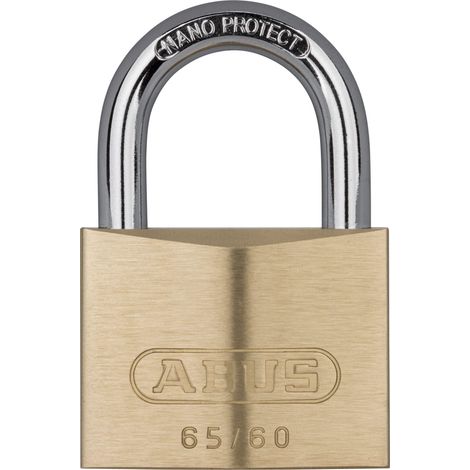 Vorhängeschloss abus 65 60 Messing golden 60 mm 2 Schlüssel