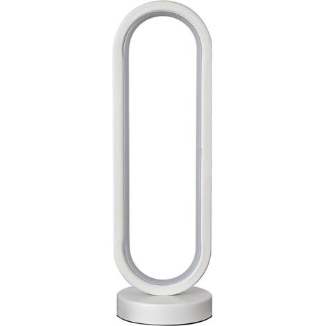 Lampe de bureau moderne 3W USB ovale réglable soins des yeux LED chevet veilleuse Table pour chambre bureau blanc