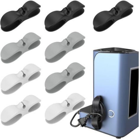Organiseur Cordon d'Appareils, 9 Pcs Enrouleurs Adhésives de Cordon en 3 couleurs pour Petits Appareils Cafetières Friteuses Juicers (1/5)