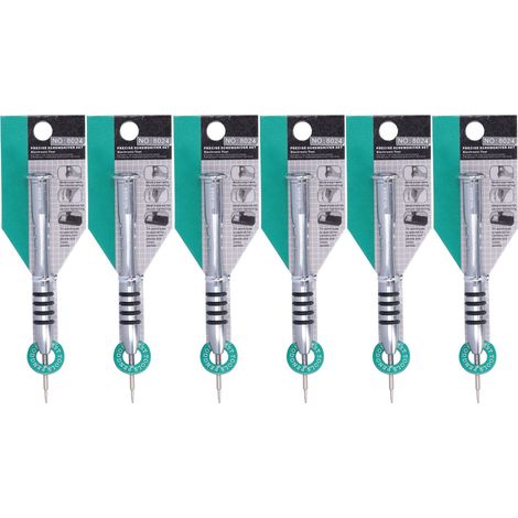 Lot de 6 tournevis en acier chrome vanadium, embout cruciforme, manche long, outil de réparation manuel (1/5)