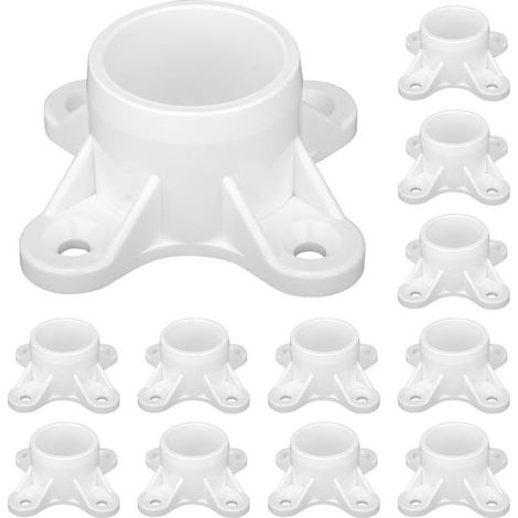 Lot de 12 brides en PVC, adaptées aux tuyaux en PVC de 3/4 de pouce (1/5)