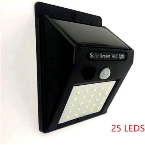 (25 LED) NOUVELLE lampe solaire multifonctionnelle pour décoration extérieure, projecteur solaire étanche IP65 avec détecteur de mouvement (1/5)