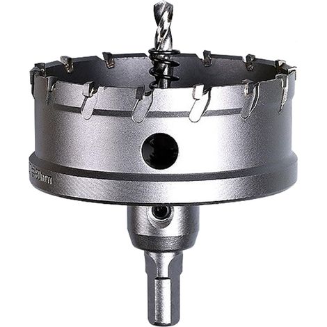 Heavy Duty Industrial Grade Bimetal Carbide Hole Cut Stainless Steel Hole Saw 3-3/8" (85mm) (1/5)