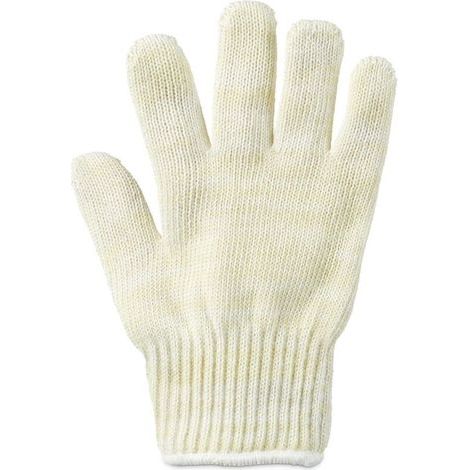 Gant anti-chaleur en fibres aramide taille universelle pour main gauche droite protection résistance haute température grill, beige (1/4)