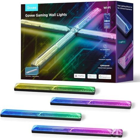Govee H6063 Lámpara de Pared Multicolor RGBIC para Gamers