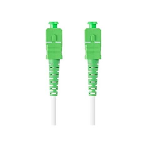 Lanberg SM SC/APC-SC/APC Simplex-Glasfaser-Patchkabel 3,0 mm G657B3 5 m weiß