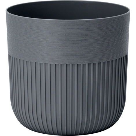 Runder Blumentopf - GARDEN ID - Luca Grande - Ø 40 - 41 L - H 40 cm - Anthrazit