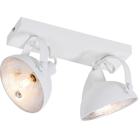 QAZQA Faretto magnax - Industriale - Acciaio - Bianco/Argento - Oblungo Max. 2 x Watt