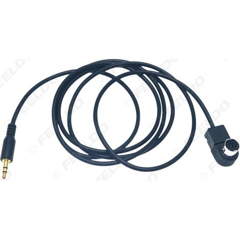 Compatible avec l'adaptateur mâle de câble audio AUX 3,5 mm Alpine KCA-121BCD.