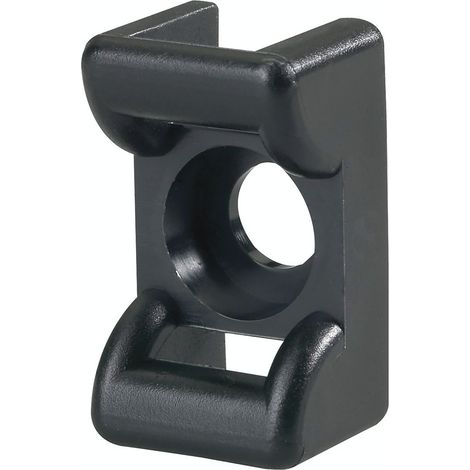 HellermannTyton KR6G5-PA66-BK (100) Befestigungssockel schraubbar 151-24600 Schwarz 100 St. (1/4)
