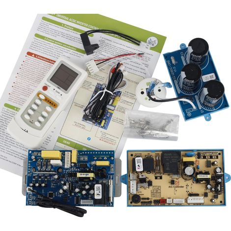 Kit Placa Universal Inverter QD82+  Para Equipos DC/AC 12000BTU  Control Válvula Expansión EEV  Ventilador Exterior Inverter